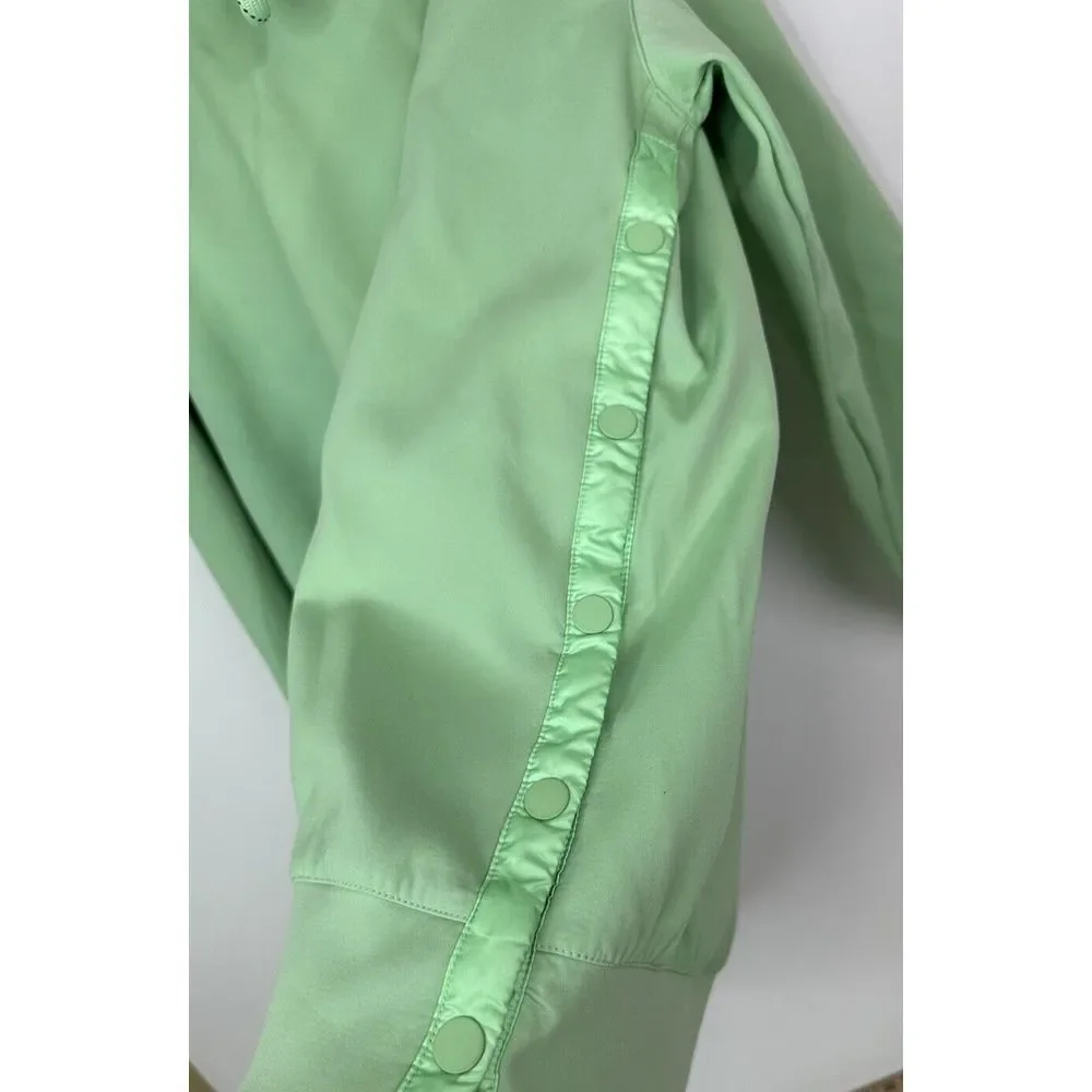 Nike Hoodie Women's Large City Ready Pullover Snap Pullover‎ Swoosh Logo Green